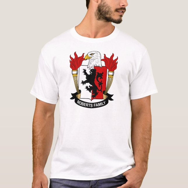 Camiseta Escudo de armas de la familia de Roberts (Anverso)