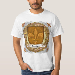 Camiseta Escudo de Armas de la Familia Fleur De Lis Apellid
