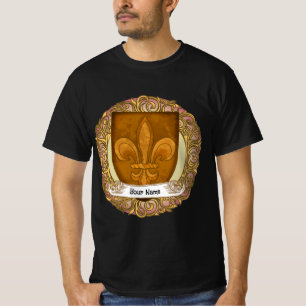 Camiseta Escudo de Armas de la Familia Fleur De Lis Apellid