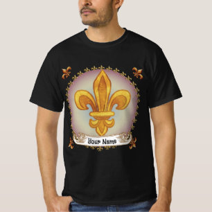 Camiseta Escudo de Armas de la Familia Fleur De Lis Apellid