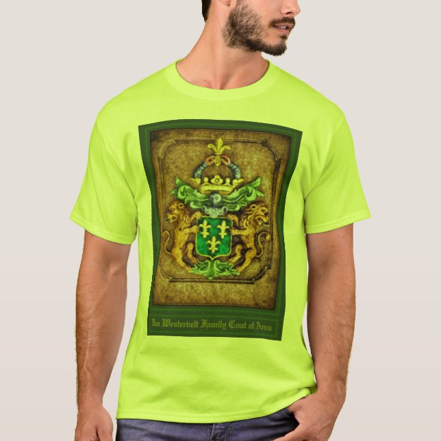 Camiseta Escudo de armas de la familia holandesa Van Wester (Anverso)