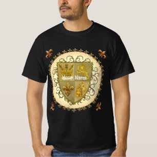 Camiseta Escudo de Armas de la Familia León Apellido