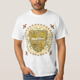 Camiseta Escudo de Armas de la Familia León Apellido