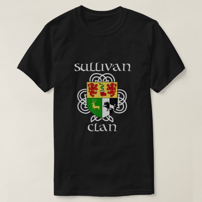 Camiseta Escudo de armas de la familia Sullivan (Diseño del anverso)