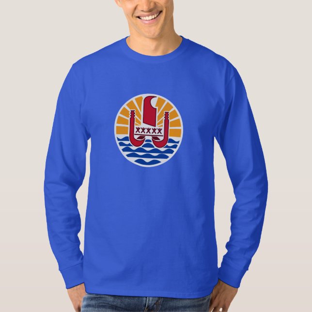 Camiseta Escudo de armas de la Polinesia Francesa (Anverso)