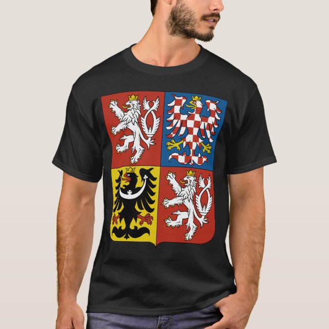 Camiseta Escudo de armas de la República Checa (Anverso)