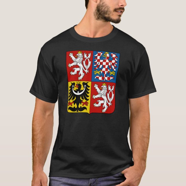 Camiseta Escudo de armas de la República Checa (Anverso)
