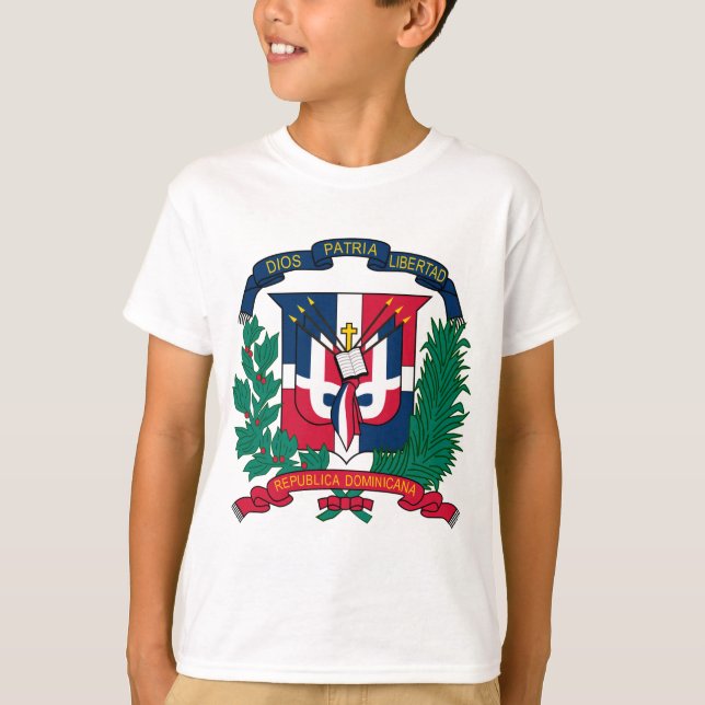 Camiseta Escudo de armas de la República Dominicana (Anverso)