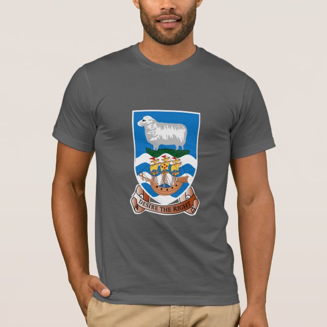 Camiseta Escudo de armas de las Islas Malvinas (Anverso)