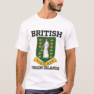 Camiseta Escudo de armas de las Islas Vírgenes Británicas