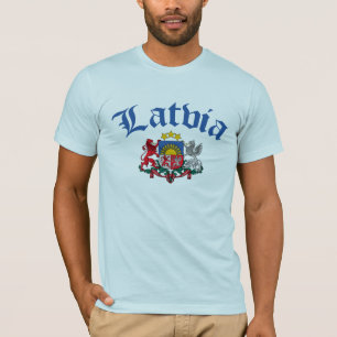 Camiseta Escudo de armas de Letonia