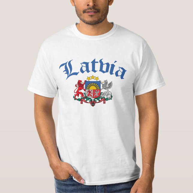 Camiseta Escudo de armas de Letonia (Anverso)