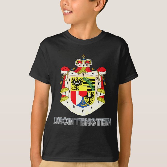 Camiseta Escudo de armas de Liechtenstein (Anverso)