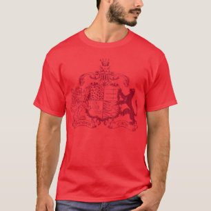 Camiseta escudo de armas de los T-gatos - rojo