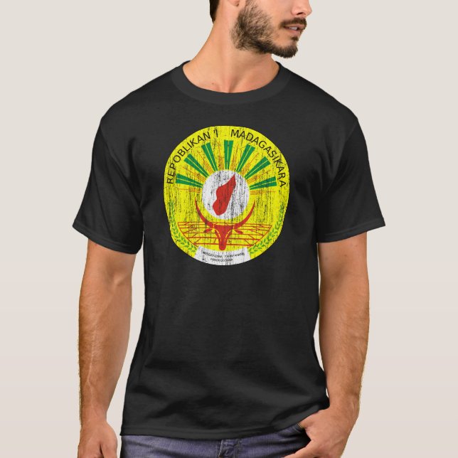 Camiseta Escudo de armas de Madagascar (Anverso)