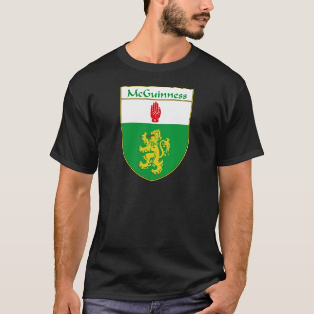 Camiseta Escudo de armas de McGuinness/escudo de la familia (Anverso)