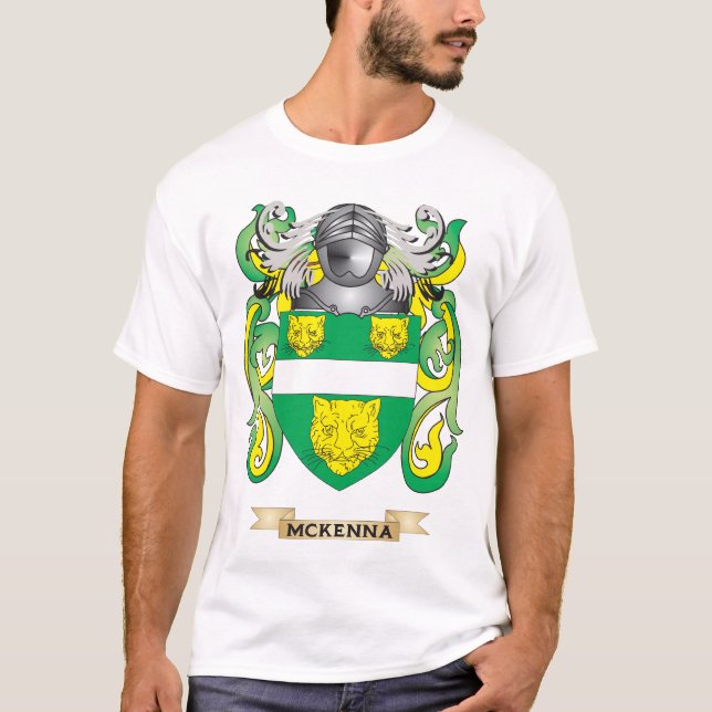 Camiseta Escudo de armas de McKenna (escudo de la familia) (Anverso)