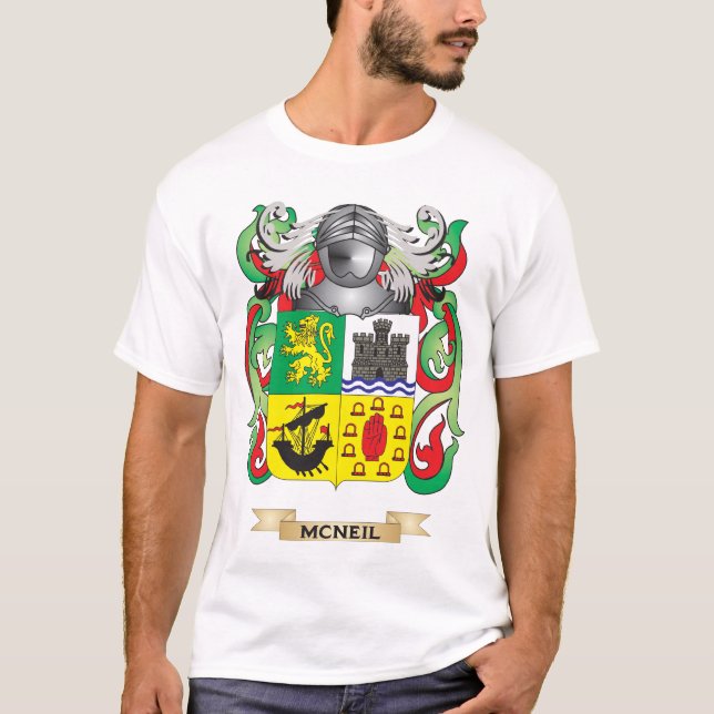 Camiseta Escudo de armas de McNeil (escudo de la familia) (Anverso)