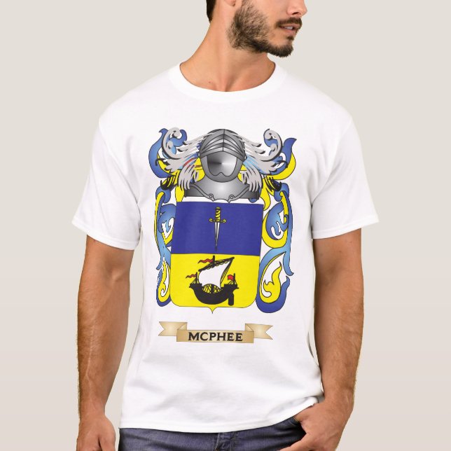 Camiseta Escudo de armas de McPhee (escudo de la familia) (Anverso)