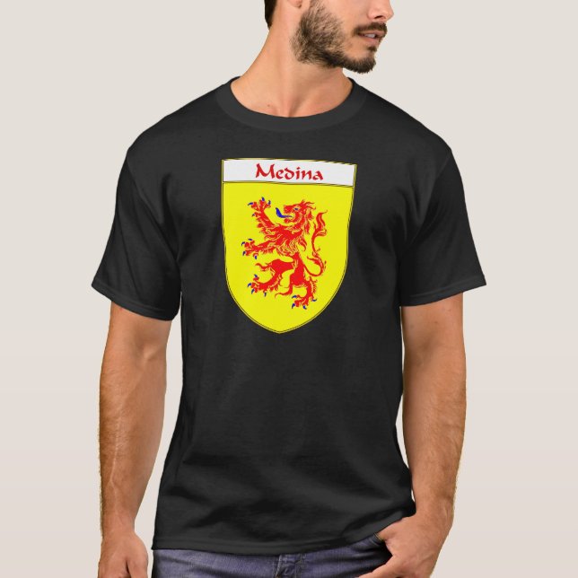 Camiseta Escudo de armas de Medina/escudo de la familia (Anverso)