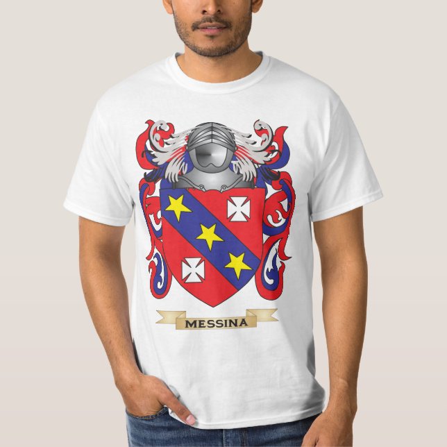 Camiseta Escudo de armas de Messina (escudo de la familia) (Anverso)