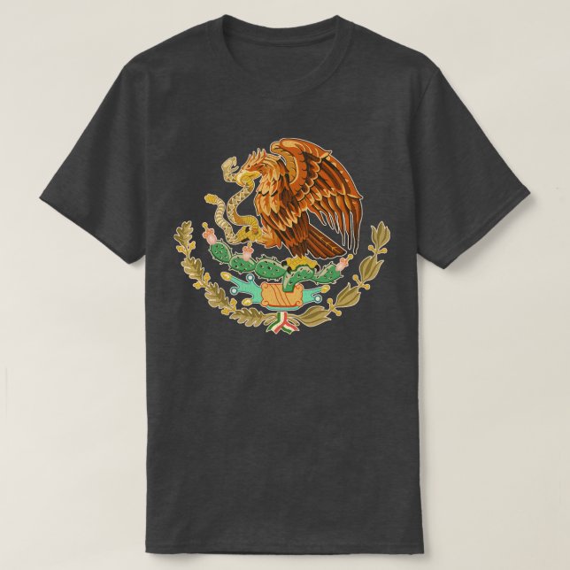 Camiseta Escudo de armas de México con problemas de cosecha (Diseño del anverso)