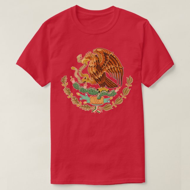 Camiseta Escudo de armas de México con problemas de cosecha (Diseño del anverso)