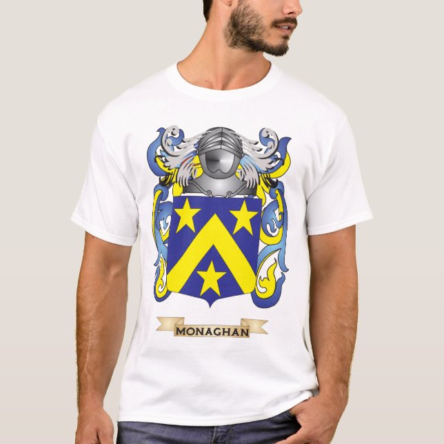 Camiseta Escudo de armas de Monaghan (escudo familiar) (Anverso)