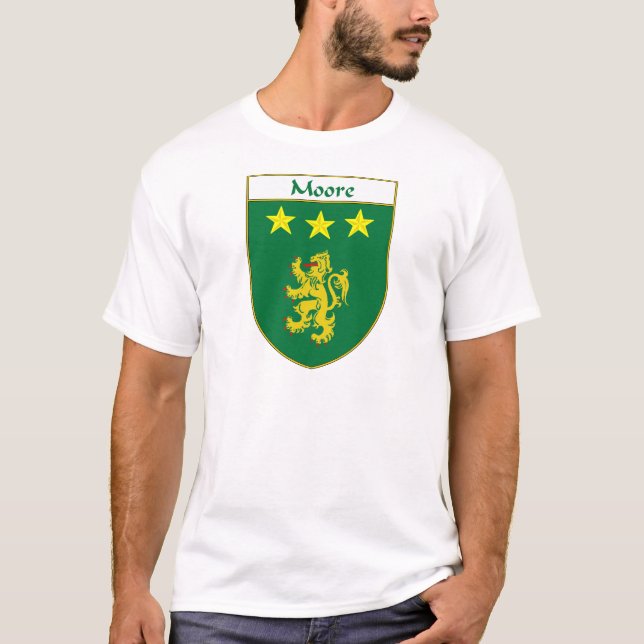 Camiseta Escudo de armas de Moore/escudo de la familia (Anverso)