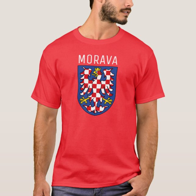 Camiseta Escudo de armas de Moravia - CZECHIA (Anverso)