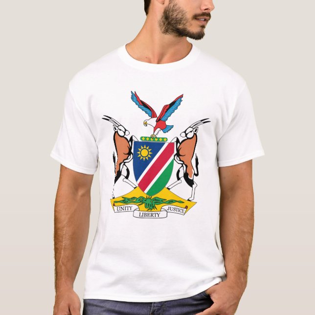 Camiseta Escudo de armas de Namibia (Anverso)