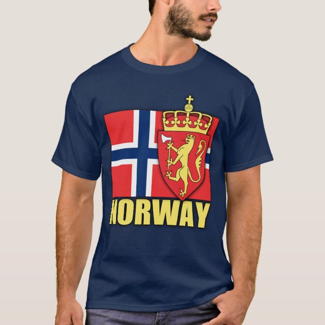 Camiseta Escudo de armas de Noruega (Anverso)