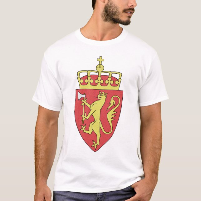 Camiseta Escudo de armas de Noruega (Anverso)