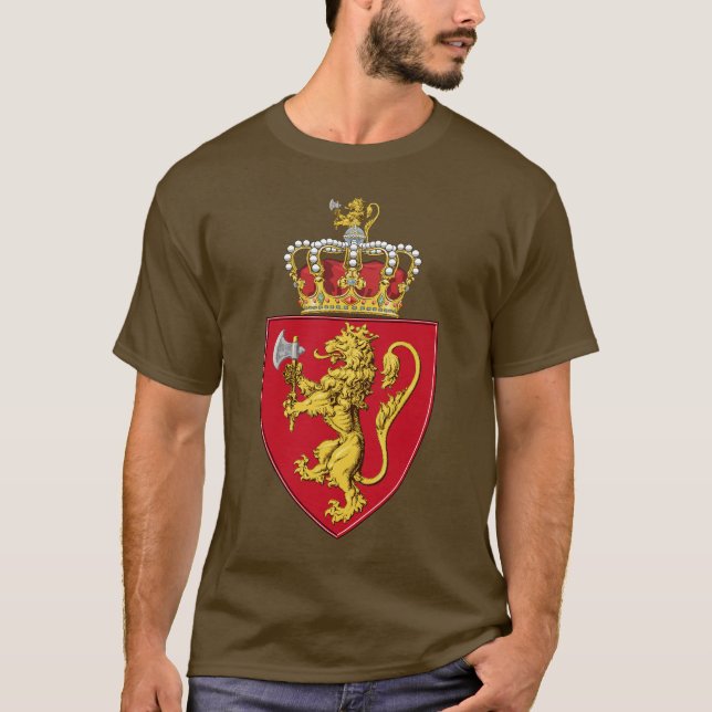 Camiseta Escudo de armas de Noruega (Anverso)