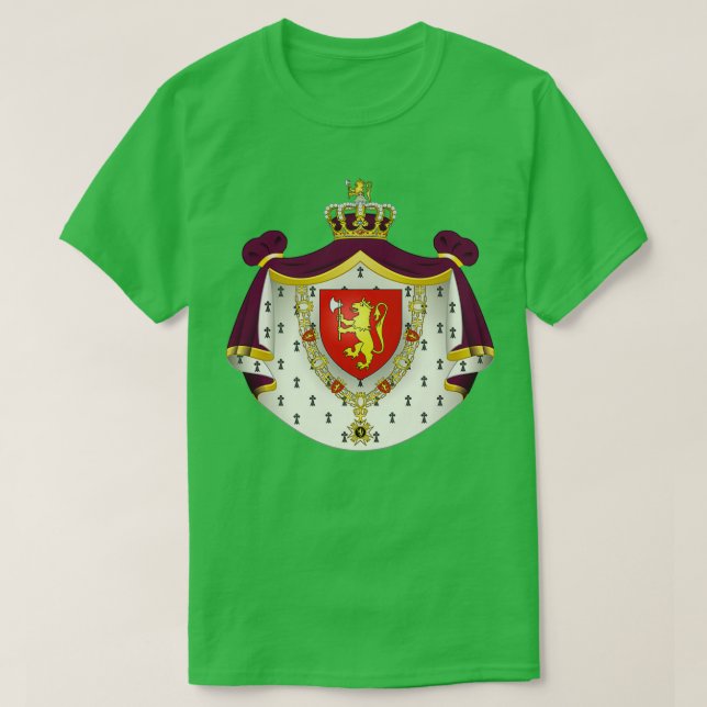Camiseta Escudo De Armas De Noruega Norge Vpenskjold (Diseño del anverso)
