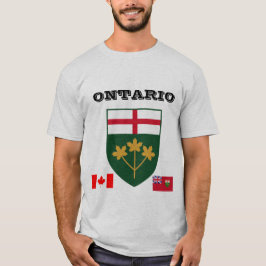 Camiseta Escudo de armas de Personalizable de Ontario