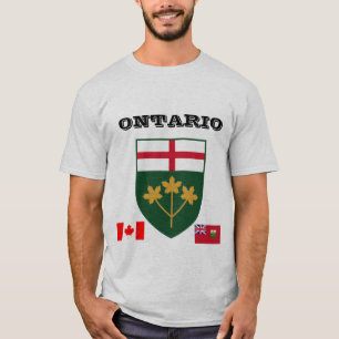 Camiseta Escudo de armas de Personalizable de Ontario