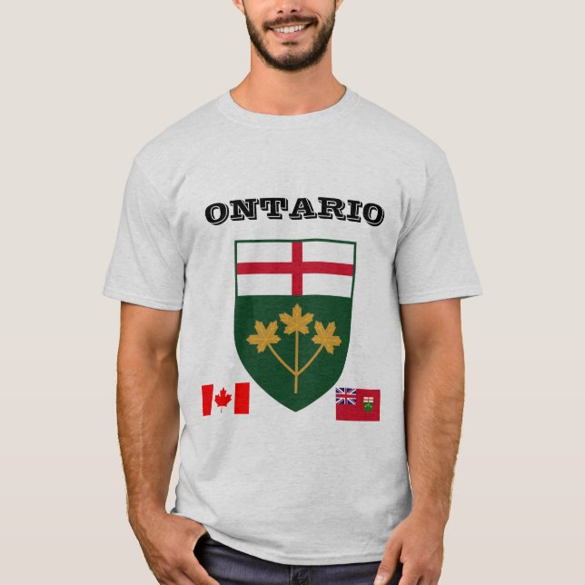 Camiseta Escudo de armas de Personalizable de Ontario (Anverso)