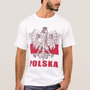 Camiseta Escudo de armas de Polonia Polska