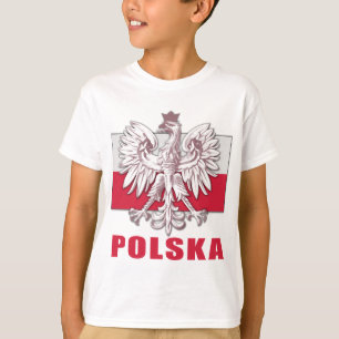 Camiseta Escudo de armas de Polonia Polska