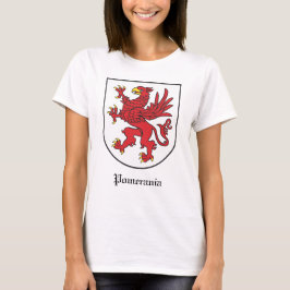 Camiseta Escudo de Armas de Pomerania Arte Majestuoso del G