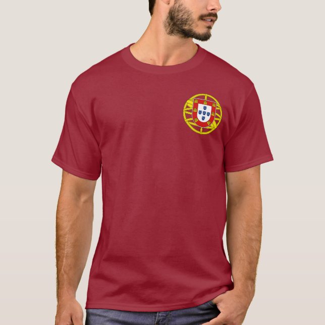 Camiseta Escudo de armas de Portugal (cacao menor) (Anverso)