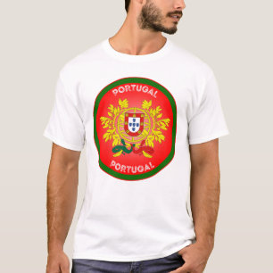Camiseta Escudo de Armas de Portugal en forma circular