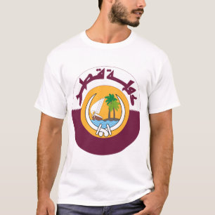 Camiseta escudo de armas de qatar