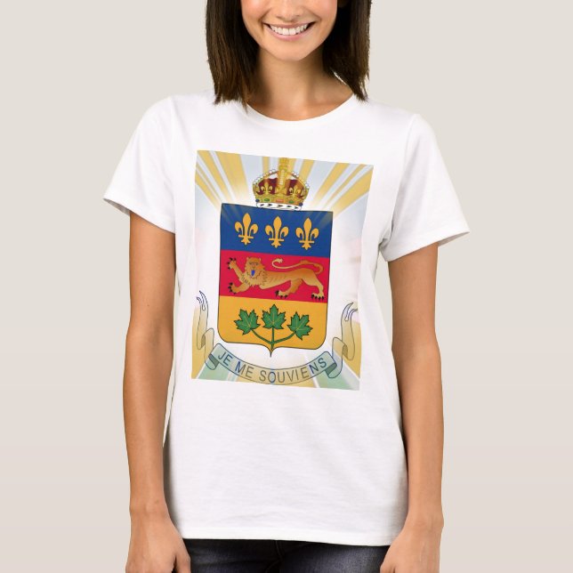 Camiseta Escudo de armas de Quebec (Anverso)