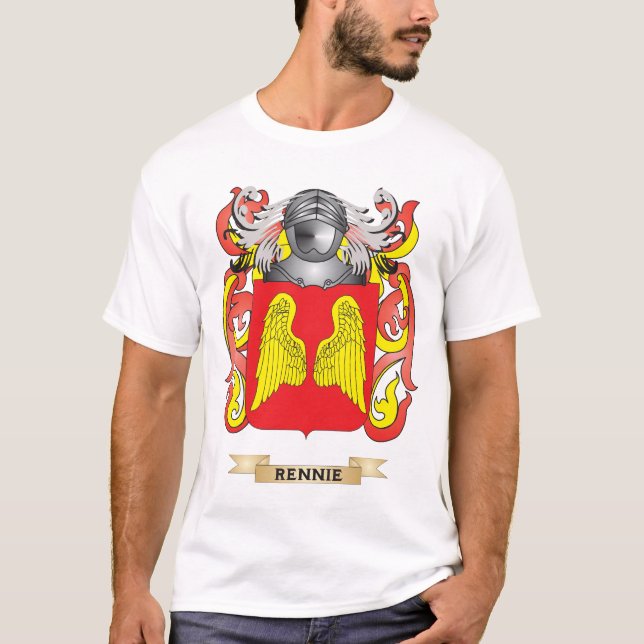 Camiseta Escudo de armas de Rennie (escudo de la familia) (Anverso)
