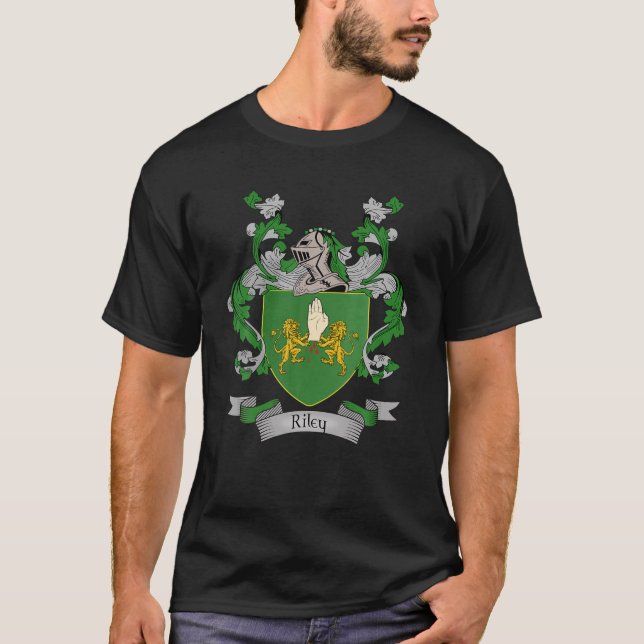 Camiseta Escudo De Armas De Riley| Riley Apellido de la fam (Anverso)