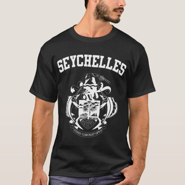 Camiseta Escudo de armas de Seychelles (Anverso)