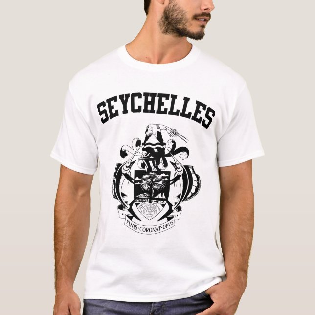 Camiseta Escudo de armas de Seychelles (Anverso)