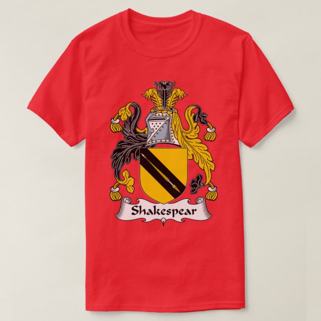 Camiseta Escudo de armas de Shakespear (Diseño del anverso)